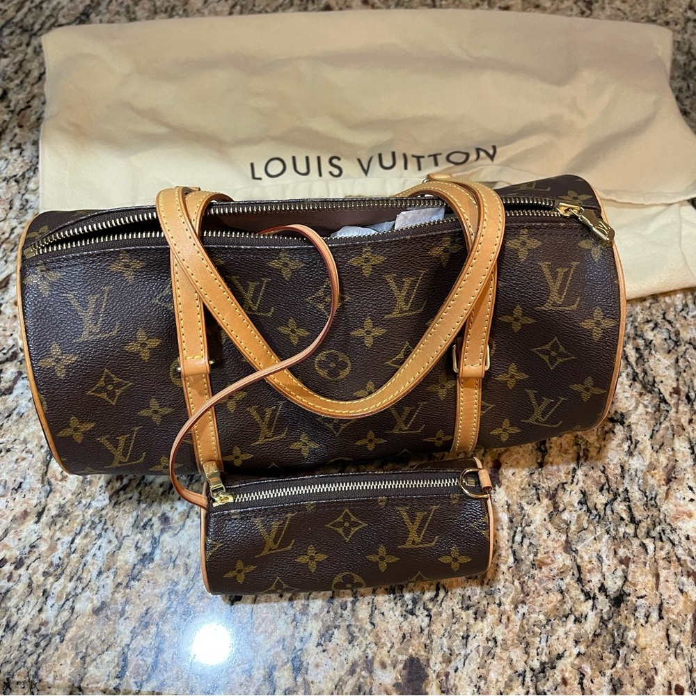 Louis Vuitton Monogram Brown Papillion with Mini! Excellent condition